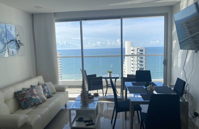 Beautiful condo with views of the beach