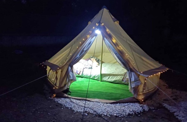 Beautiful Glamping Tent Surrounded by Nature