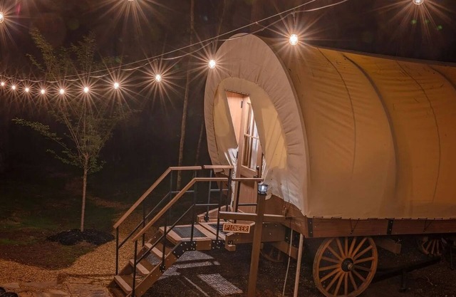 Beautiful Glamping Wagon Great for Outdoor Adventures in Tennessee