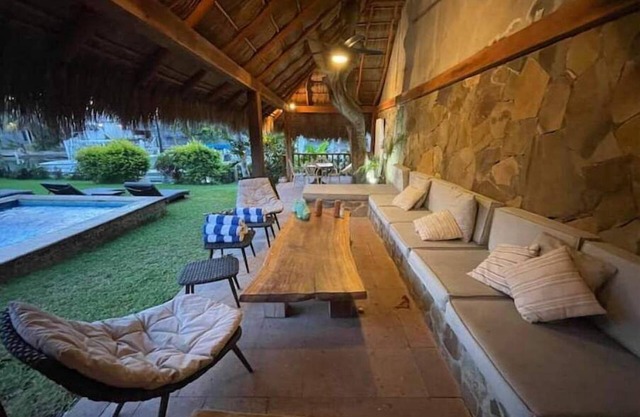 Beautiful house with marina and palapa