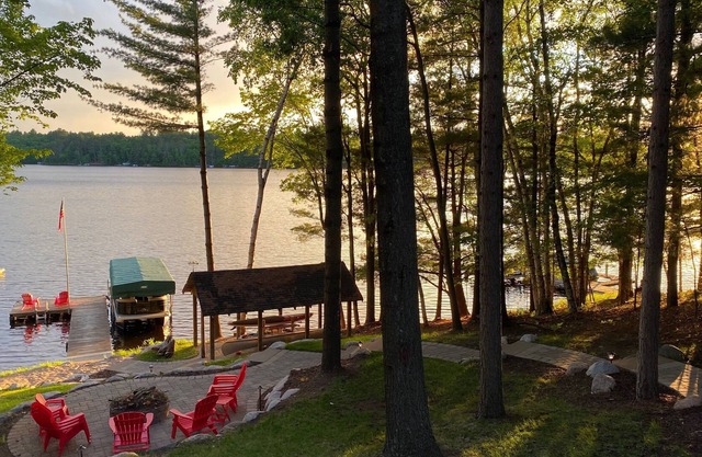 Beautiful Northwoods Home with Lakefront Views and Spectacular Shoreline