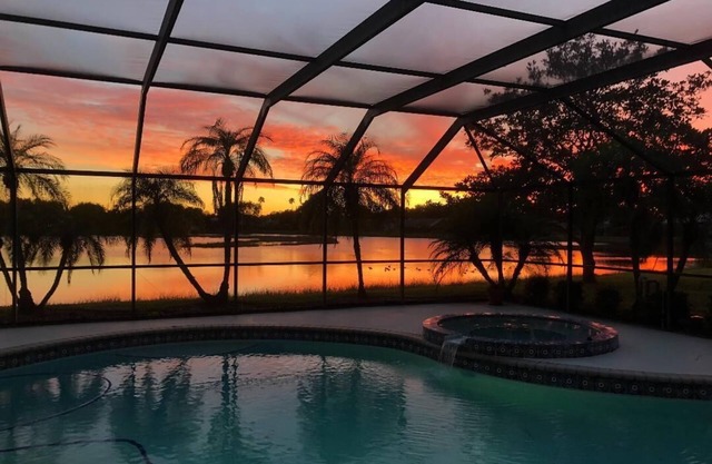Beautiful Sarasota home with pool and lake view