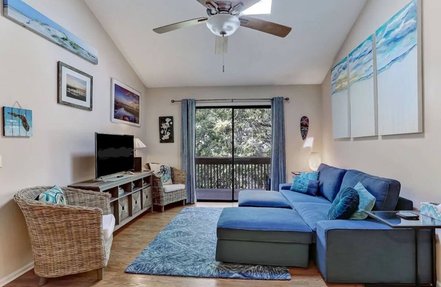 "Beautiful two-bedroom condo just steps away from the beach."