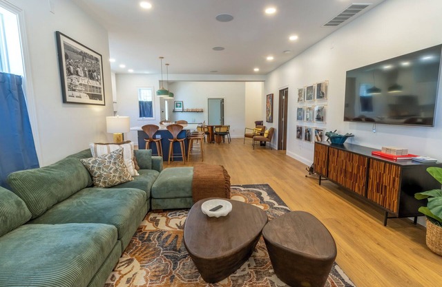 Bold & Fun Getaway Steps from Train & Beach