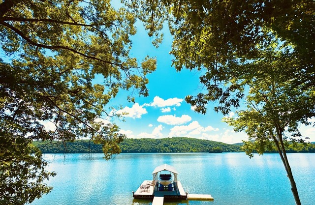 Book Fall Foliage 2025 at The Haven Norris Lake! 5Acres, Dock, FirePit, Kayaks!