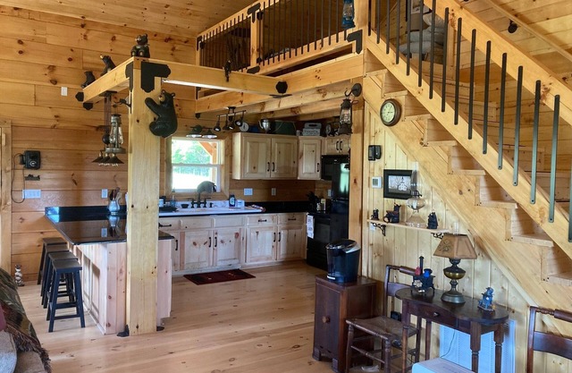 Brand new Log Cabin. Secluded on 62 acres