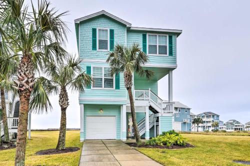 Breezy Galveston House with 2 Decks and Ocean Views!