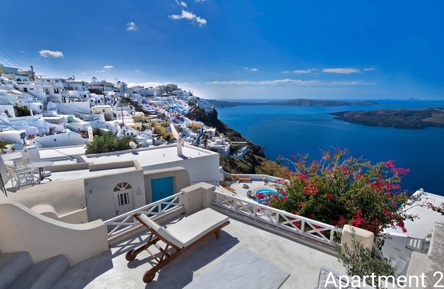BRIGA VILLAS Studio 2 - private terrace. Astonishing view of Caldera/volcano