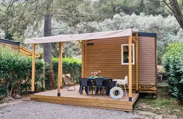Camping maeva Respire La Vallée Heureuse * - Premium Mobile Home 4 Rooms 6 People Air Conditioned + TV