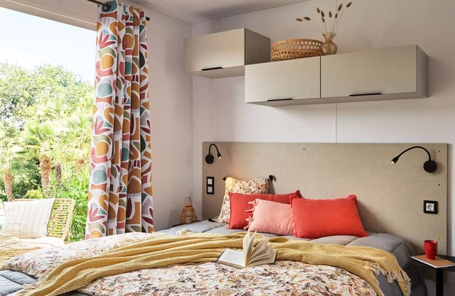 Campsite La Forêt Stella-Plage * - Ocean Opal Cottage – 2 bedrooms - 2 bathrooms - 34 m2 - semi-covered terrace 5 people