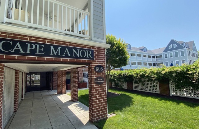 Cape Manor Condo Sat. to Sat. popular weekly rental in 2 story elevator building with views from the bedroom of the pool.