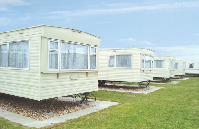 Caravan with one double and one twin.