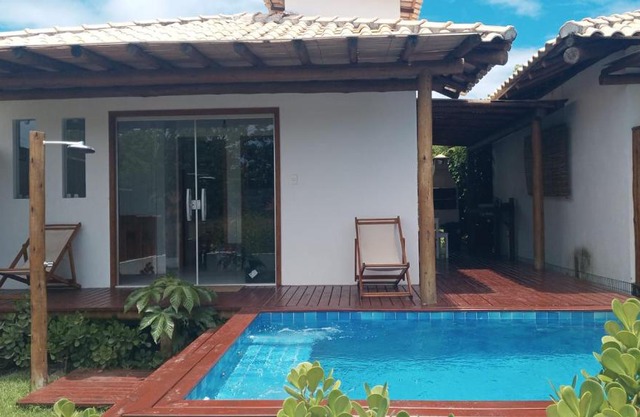 Casa #2 - Piscina a 400 mts da Praia, 2 suites com Ar Cond - Taipu de Fora, Barra Grande
