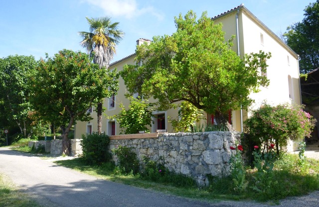 Cedar B & B nestled in a small valley, recently renovated