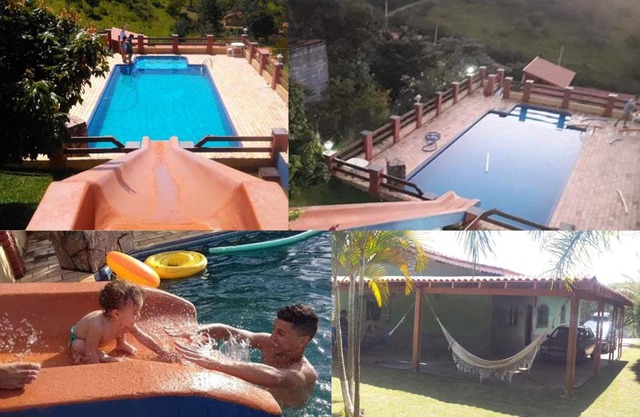 Chácara Sossego com Wi-Fi, TV a Cabo e Piscina com Toboágua