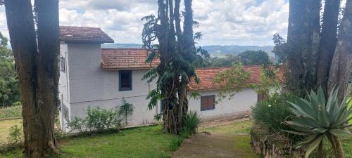 Chalé com linda vista para o vinhedo