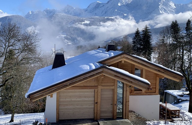 Chalet Combloux/Megève 10-12p with panoramic Mont Blanc view - Sauna