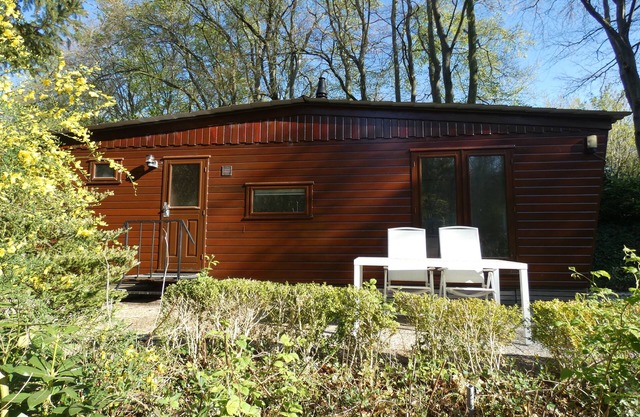 Chalet for rent located on a beautiful ornamental pond