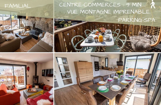 Chalet Hygge Saint-Lary center: Comforsy /6 rooms /Spa /Breathtaking view /Parking