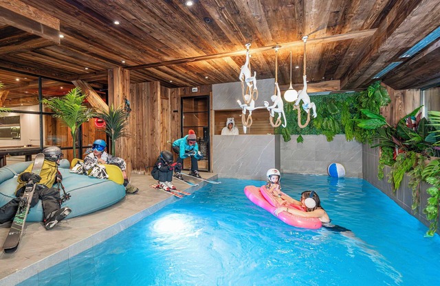 chalet l'orpin, swimming pool, sauna, billiards, cinema