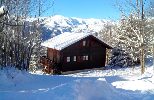 Chalet near the slopes with stunning views of the needles of Arves