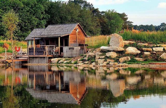 Chalet spa Luxe sur le Bord de L'étang