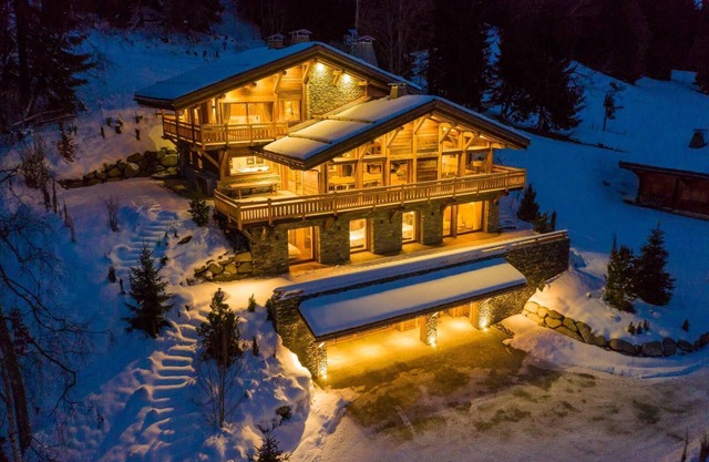 Chalet with panoramic view of Mont Blanc