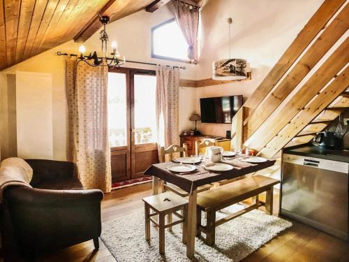 Charmant studio cabine + mezzanine pour 4 pers. à Valloire, proche remontées mécaniques et commerces - FR-1-263-485