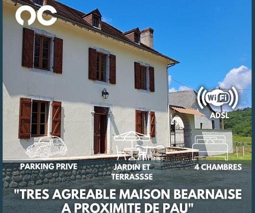 Charmante maison - Terrasse, Piscine - Près de Pau