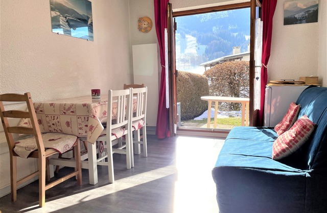 Charming studio+garden with slope view in Praz-sur-Arly