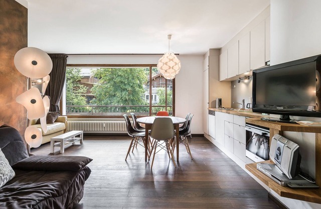 Charming Studio in Megève Center with Parking & Balcony