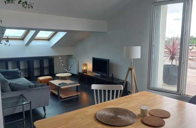 Charming two-room attic apartment with large terrace