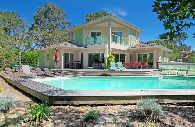 Charming villa Bassin-Océan - 8-10 p - Heated pool 28 ° C - Fireplace