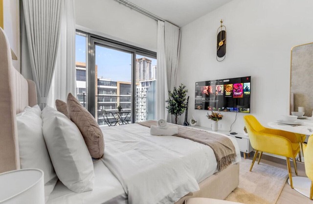 Chic Studio with Private Balcony