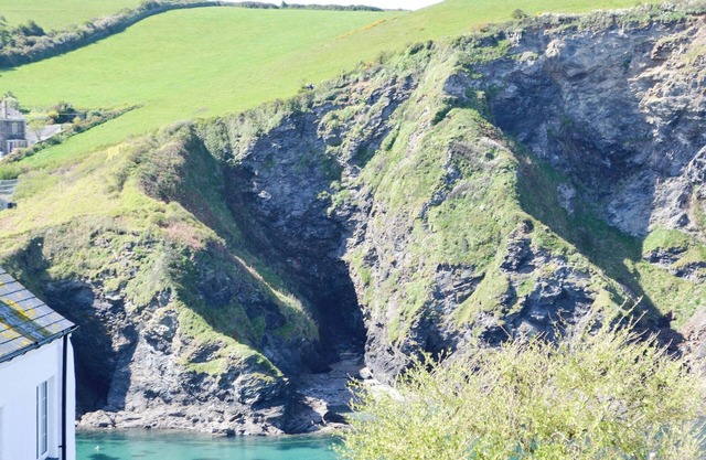Cliff and sea views from this family cottage, only 200 yards from the harbour.