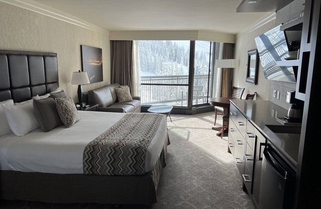 Cliff Club room New Years week 2024-25 in the ski-in/out Cliff Lodge at Snowbird
