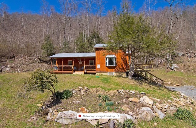 Coal Siding Cabin on the Cherry River! Enjoy river views from porch or deck.