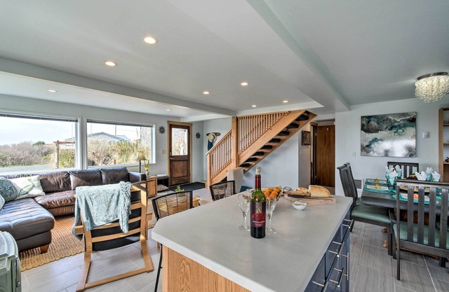 Coastal Retreat: Deck, Ocean Views + Walk to Beach