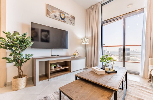 Community View 1BR with Balcony Near Downtown Dubai, Binghatti Avenue, Al Jaddaf