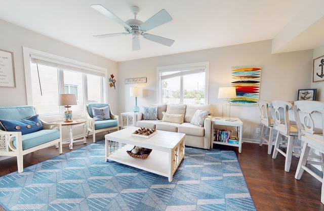 Condo with partial ocean views and beach and complex pool access