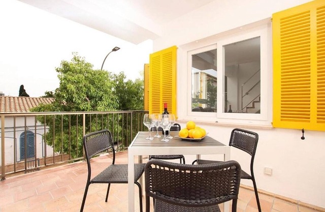 Contemporary First Floor Apartment with 2 Terraces in Port de Pollenca, just 40m from the Beach!