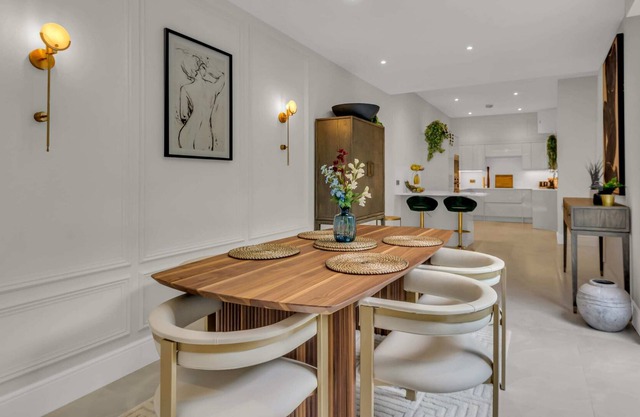 Contemporary 3BR duplex garden apartment