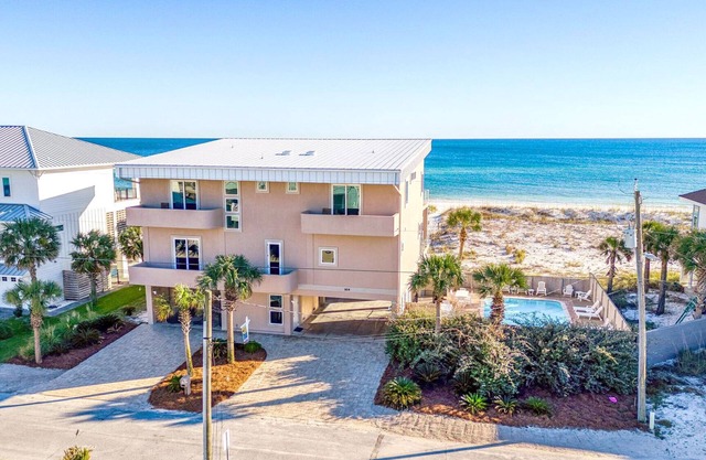 Contemporary Gulf Front Home with a Sparkling Private Pool!