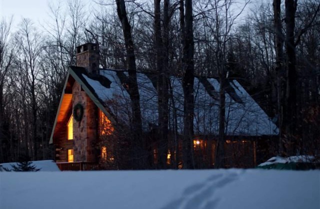 Contemporary Log Home