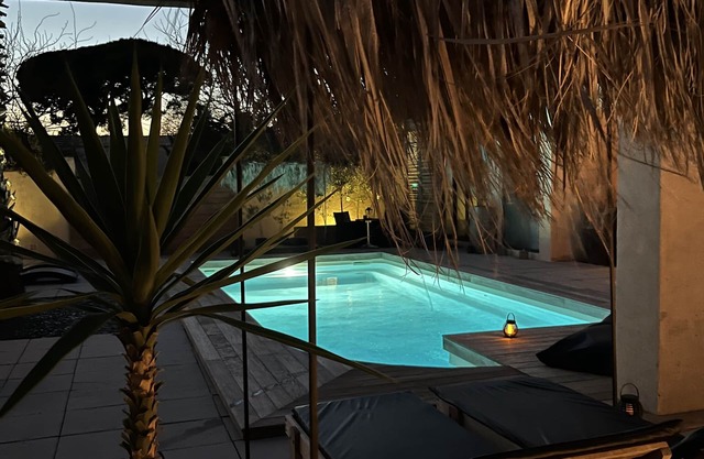 CONTEMPORARY MAS IN CAMARGUE WITH HEATED SWIMMING POOL, 2 JACUZZIS AND SAUNA
