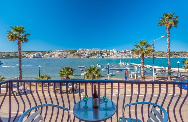 Cosy seafront apartment is situated in St. Paul's bay