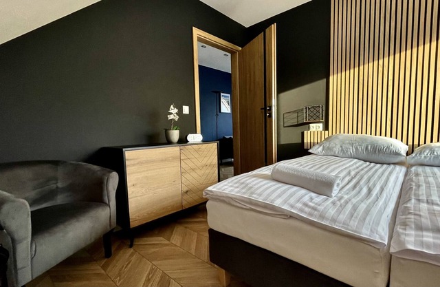 Cozy apartments, modernly equipped, with a fireplace