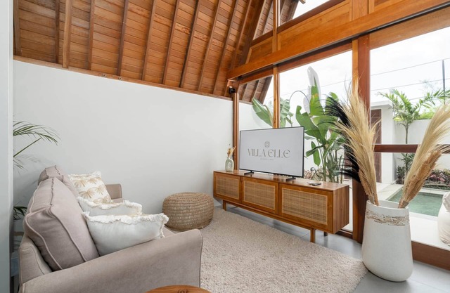 Cozy boho design villa with private pool near the beach
