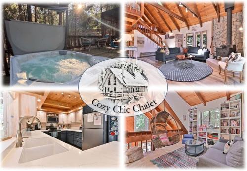 Cozy Chic Chalet - Enchanting & Fun Family Retreat - Hot Tub & Fire Pit - Dog Friendly