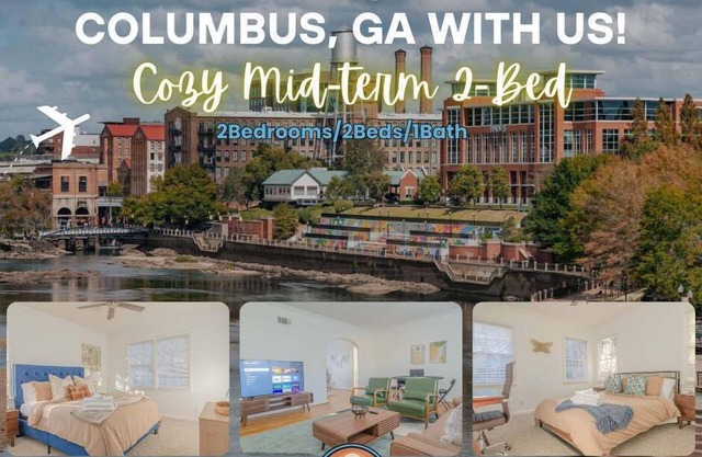 Cozy Columbus 2-Bed Mid-Term Stay